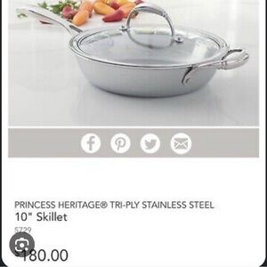 Princess House Stainless Steel Skillet